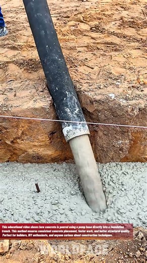 Efficient Concrete Pouring with Pump Hose for Strong Foundations