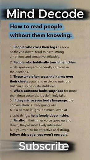 How to Decode Anyone’s Behaviour in Seconds