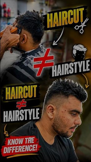 Haircut vs Hairstyle 💈 What’s the Real Difference? Most People Don’t Know! 🤯#shorts