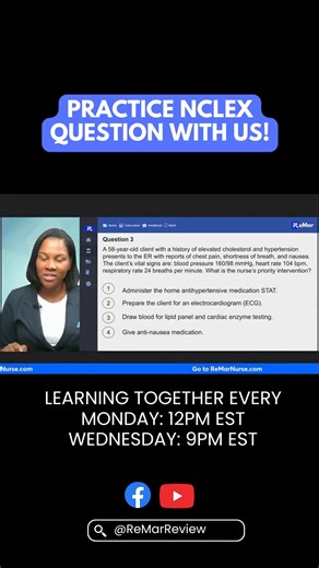 Challenge yourself with this NCLEX Practice Question! | ReMar Nurse