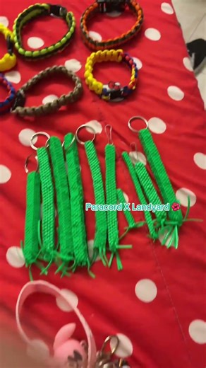 Paracord X Landyard 🌺 #tiktok #trend #bracelet #keychain