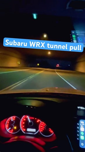 Subaru Impreza WRX tunnel pull. #turbo #subaru #impreza #wrx #wrxsti #jdm #jdmcars #boost #tunercars