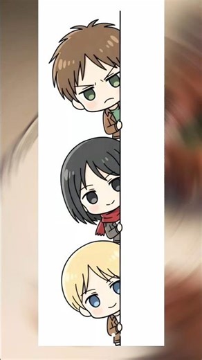 Turning Attack on Titan into chibi art ✍️✨ #animeart #chibi #chibiart #anime #attackontitan #aot