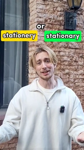 Why so many people confuse stationery and stationary