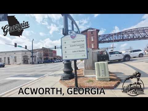 Acworth, Georgia I Downtown I Metro Atlanta I Cobb County I Railroad Suburb I 4K