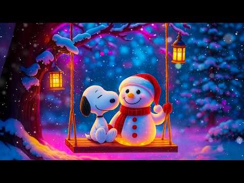 🎄 Snoopy and the Snowman | A Very Quiet Christmas Moment to Rest and Feel Warm