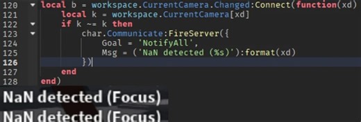 Mobile NaN Camera CFrame
