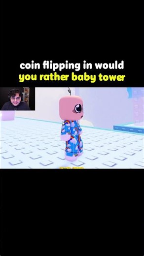 Coin Flipping In Would You Rather Baby Tower #roblox