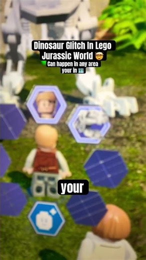 Dino Glitch in Lego Jurassic World 🤯 #glitch #lego #shorts #tutorial