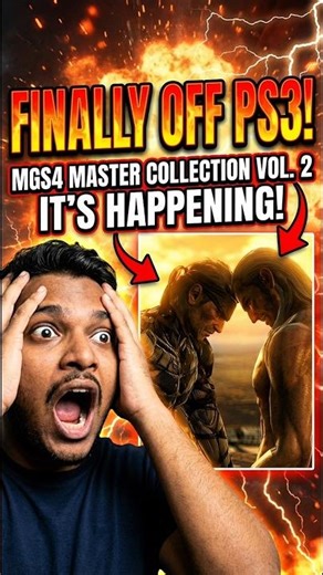 The PS3 Curse is OVER?! MGS4 🔥 #shorts #metalgearsolid #mgs4 #playstation #reaction #konami