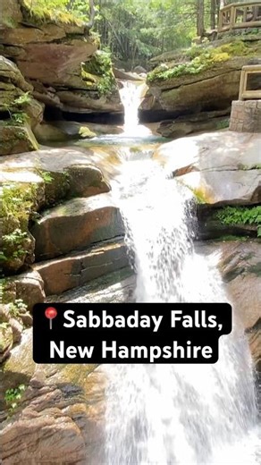 Sabbaday Falls Trail in New Hampshire #youtubeshorts #hiking #mountains #travel #newhampshire #trail