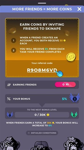 redeem my refferal code