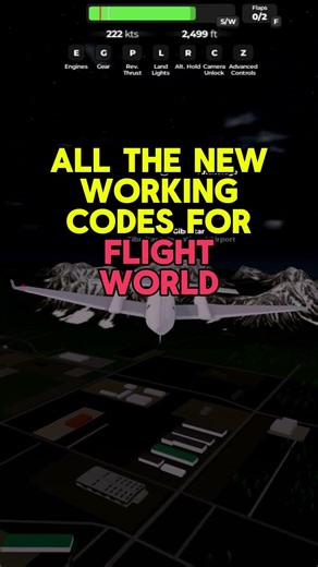 All New Codes in Flight World Roblox