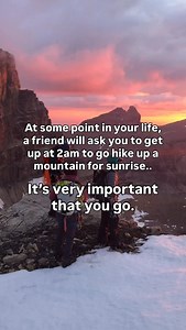 163K views · 24K reactions | Share this with the person you want to do this with!  I don’t remember the mornings I slept in but I sure as hell remember mountain sunrises and early morning summit views with people I love. Getting up early isn’t fun, but it’s never the part you regret. This is your sign to go do the adventure! 量 | Fit Hiker Nation | Facebook