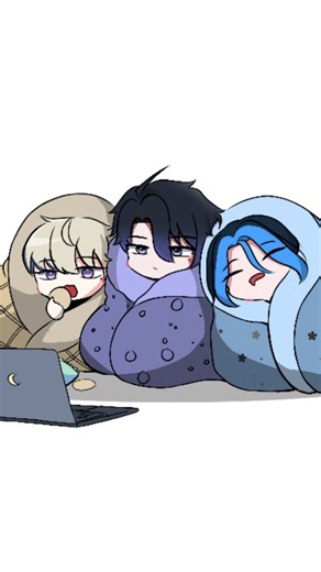 ☆｡FROSTY｡☆ on Instagram: "He's such a sweetheart to cuddle with. 😴 #animation #friends #frostydreams #digitalart #fyp #ocanimation"