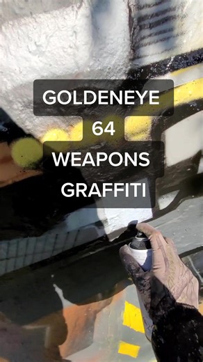 GoldenEye 64 Weapons Graffiti Art