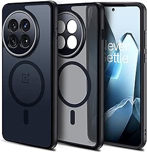 Magnetic for OnePlus 13R Case [Compatible with MagSafe] Translucent Matte Shockproof Phone Case with Camera Cover, One Plus 13R Slim Thin Yet Military Grade Drop Proof Silicone Bumper Case