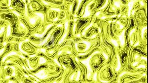 Yellow oil warp bubble animation background. 2D digital effect pattern