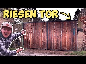 GARTENTOR selber BAUEN aus STAHL und HOLZ - GARTENUMBAU