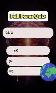 🧠 Full Form Quiz | Test Your Knowledge of Abbreviations & Acronyms!