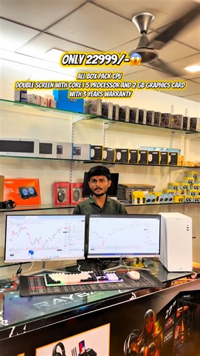 RAYBA COMPUTER AHILYANAGAR on Instagram: "ALL NEW TRADING SETUP INTEL I 5 8 GB RAM 256 GB SSD 2 INTEL GRAPHICS 22 INCH IPS MONITOR 22 INCH IPS MONITOR RGB KEYBOARD + MAUSE MONITOR 3 WARRANTY OTHER ONE WARRANTY ONLY 22900/- . . #computer #wholesaling #maharashtra #ahilyanagar ahilyanagar⛳️"