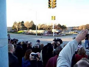President Gerald R. Ford Funeral Motorcade Arrives Last Time