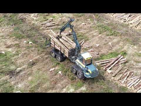 Ponsse Buffalo Working Hard | Timber Extraction in the Forest