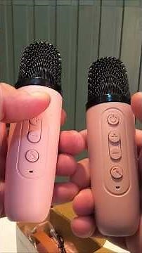 PORTABLE BLUETOOTH KARAOKE SPEAKER WITH 2 LED MICROPHONES! #shorts