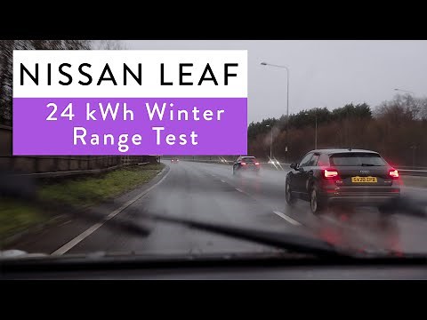 Nissan Leaf 24kwh range - winter range test on a 2015, 35000 mile Nissan Leaf!