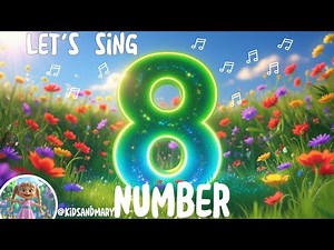Number 8 Song for Kids! 🎵 Learn to count with fun music #kidsmusic #kidssong #learningnumbers #kids