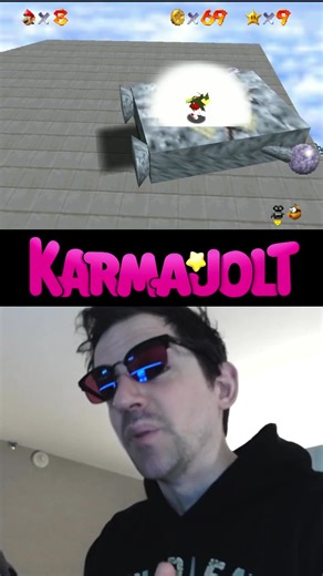 Chip Off Whomp's Block Trick in Super Mario 64 (Nintendo 64) #mario64 #sm64 #awildglitchappears #karmajolt #mario #supermario #n64 #nintendo64