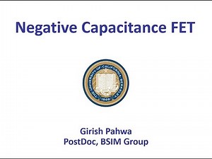 Day 5 - Video-1 Negative Capacitance Transistor
