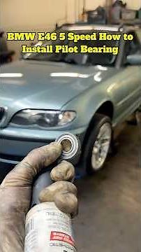 BMW E46 5 Speed How to Install Pilot Bearing #bmw #e46 #5speed #manualswap