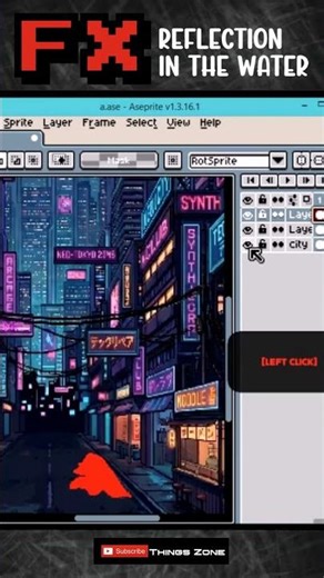 Pro Pixel Art Reflections in Seconds | Aseprite Tutorial #pixelart #aseprite #gamedev #indiedev