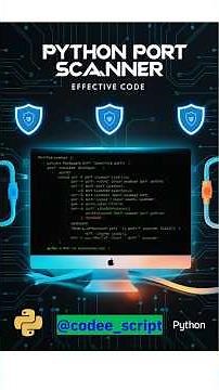 | Build a Basic Port Scanner in Python | Python Networking Tutorial | #cybersecurity #portscanner