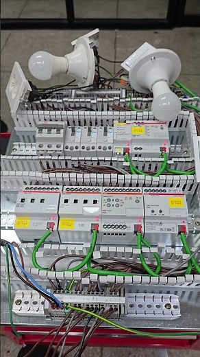 KNX Lighting Control Power and Communication Wire Connection #KNX #ElectricalDepartment #SungeuiS...