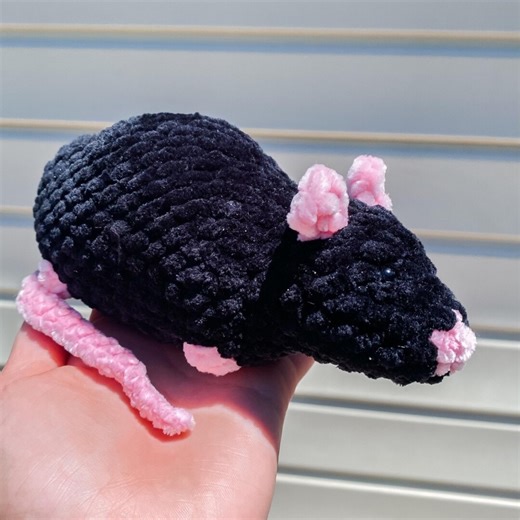 No Sew Crochet Rat Pattern PDF, Beginner Friendly Amigurumi, Easy Crochet Animal Tutorial. - Etsy