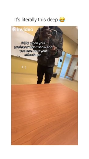 Hist Humor on Instagram: "A video depicting students self-recording attendance in a classroom when an instructor is absent. (via:tt/kamalldeeen ) The Subject A male student uses a handheld smartphone to film himself and his peers within a university lecture hall. He moves through the rows, ensuring each student's face is captured on camera while they verbally state their names. The Mechanism This process serves as a digital surrogate for a traditional roll call. By creating a time-stamped visual