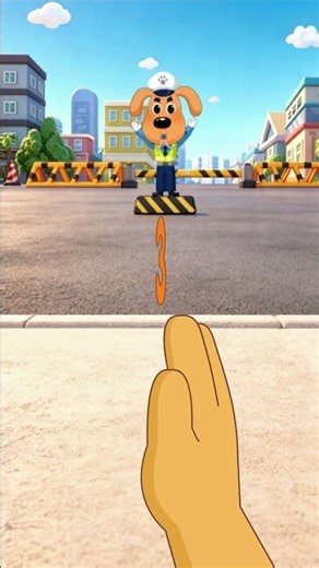 跟著節奏動動手~和警長一起指揮交通！ #babybus #sherifflabrador