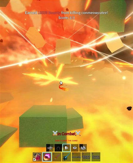 Gravity Rework Combo Showcase in Roblox Blox Fruits