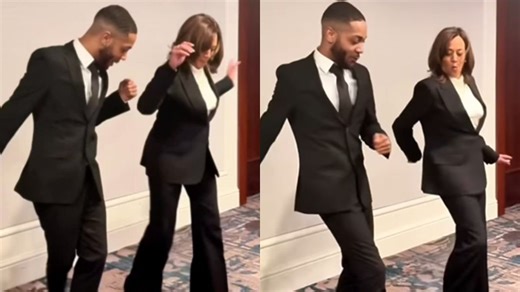 Kamala Harris's dance moves take the cake in 1st public appearance after loss