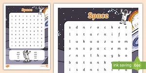 KS1 Space Word Search