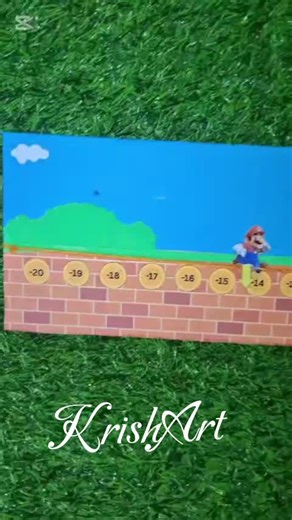 Interactive Number Line #learningthroughfun #numberline #interactivemathidea #supermario #mathassignment