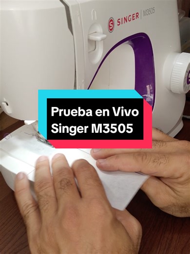 Bienvenid@s a mi taller. hoy trajimos un vídeo totalmente diferente. escribe en los comentarios que otro tipo de prueba deseas..los leo #prueba #envivo #m3505 #singer