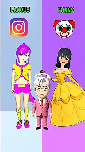 RUMI OR MIO DISNEY PRINCESS? #ytshorts #sakuraschoolsimulator #mobilegame #trendingshorts