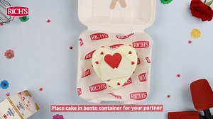 Soul meets soul when they share the adorable Bento Cake. Along with a Kiss, #ShareTheRomance with Mango Heart Bento cake made with delectable Rich’s Whip Topping Gold. #RichsIndia #ValentineDay #KissDay #BentoCake #Cakes | Rich's India