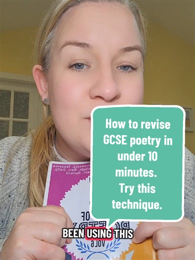 If GCSE English poetry revision feels overwhelming, try this 10-minute strategy that actually works. It’s called “crunching the poem” and it’s a simple way to revise a poem quickly while still thinking like a top-grade student. Here’s how it works: • Look at the first line of the poem • Pick the most important word • Ask yourself why the poet chose that word and what it suggests In just a few minutes you’re revising meaning, writer’s methods and deeper ideas — exactly what examiners reward in GC