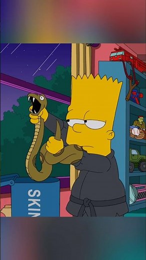 Bart found rare snake #simpsons #shorts