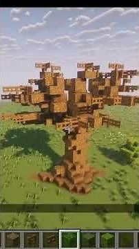 how to make a tree in minecraft #minecraft #minecraftbuildideas#minecraftbuilding #shorts