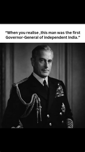 Lord Mountbatten as the first Governor-General of India.
